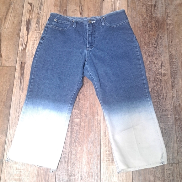 Anne Klein White and Blue Ombre Pants Size 11 - Picture 1 of 4